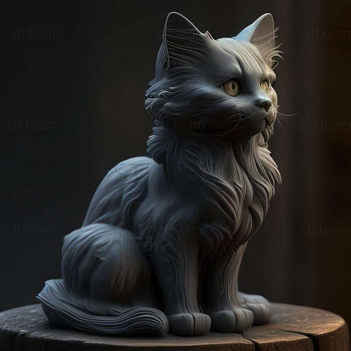 3D model Nebelung cat (STL)